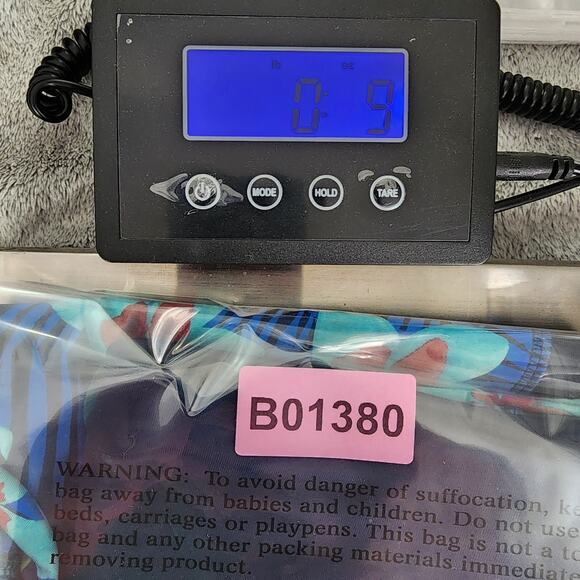 Athletic Works Leggings Womens M Blue Tropical Floral Crop Capri Workout Yoga - Picture 8 of 8